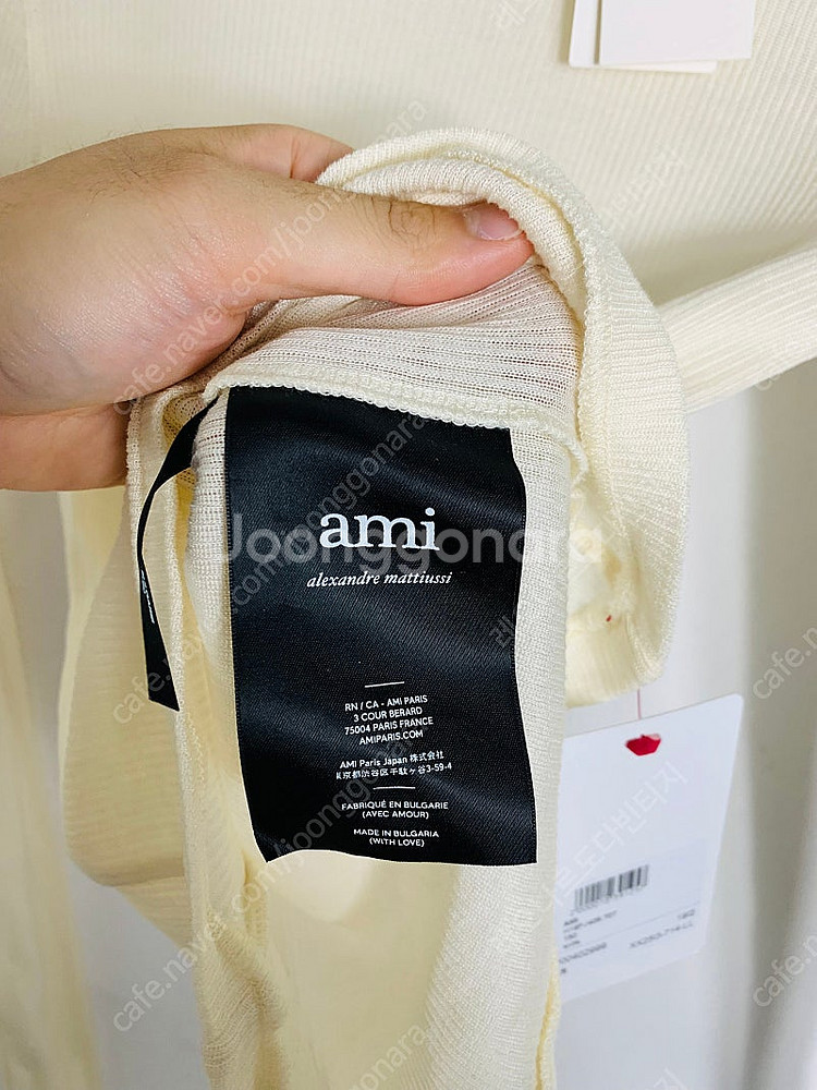 아미 ami 아미니트 ami니트 여성옷 여친룩 미니멀룩--4