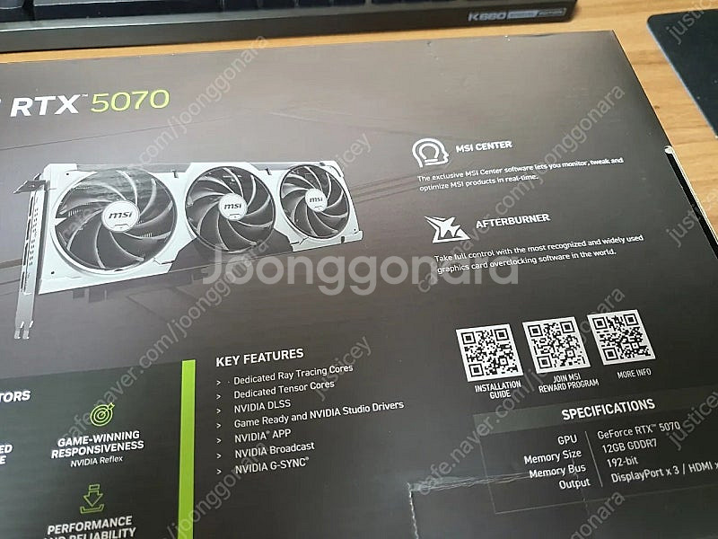 MSI RTX 5070 벤투스 3X OC 그래픽 카드팝...--2