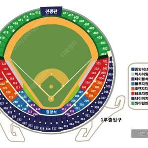 6월17일(화) 잠실 엘지 한화 1루 오렌지석 4연석