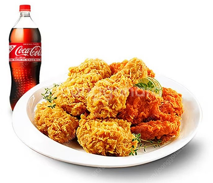 BHC 후라이드반 양념반+콜라1.25L--0