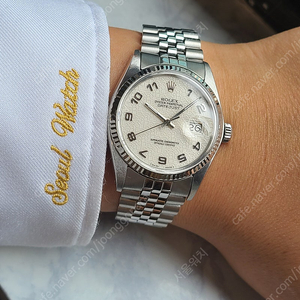 [정품] 롤렉스 데이저스트 36 아이보리 컴퓨터 아라빅 다이얼 (Rolex Datejust Ivory Anniversary Arabic Dial)