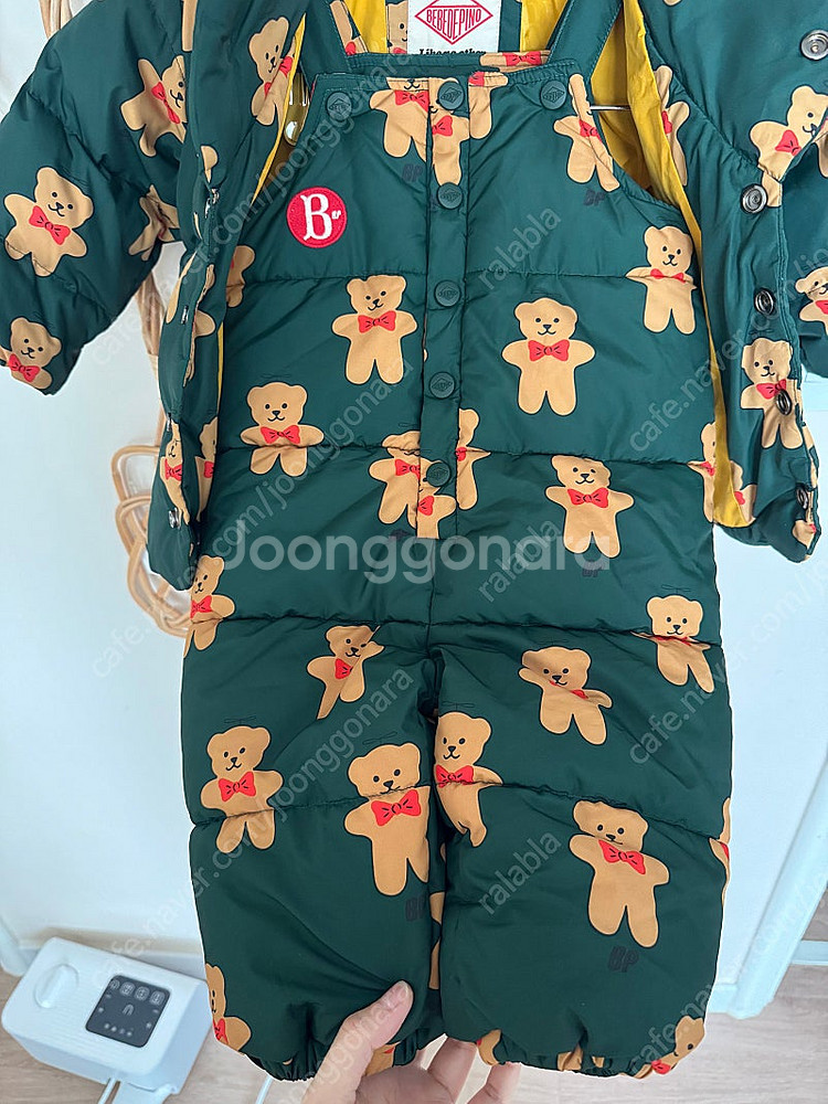 베베드피노 쿠키베어 패딩 오버롤 스키복 85 90--5