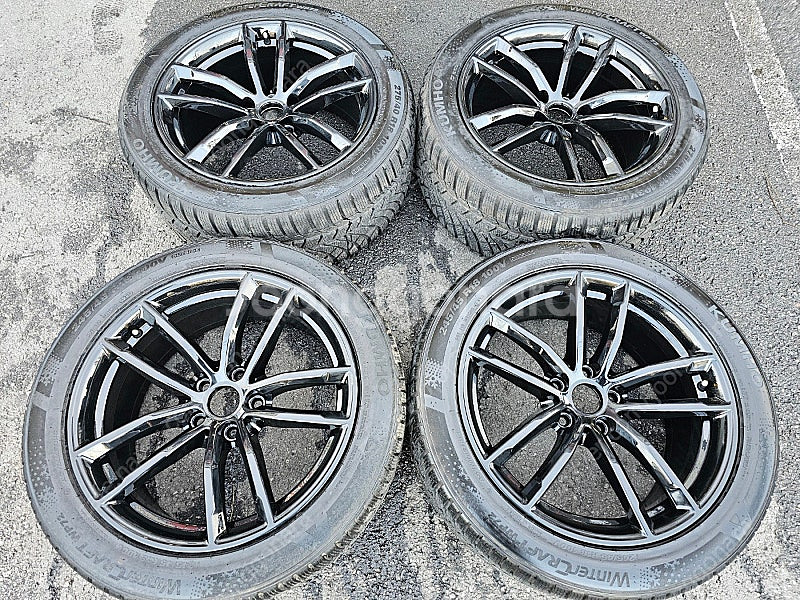 BMW G30 662m 18인치 블랙유광 윈터타이어세트...--0