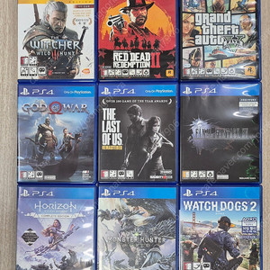 ps4 위처3고티 레데리2 gta5 갓오브워 라오어 파파15 호제던컴플리트 몬헌월드 와치독스2