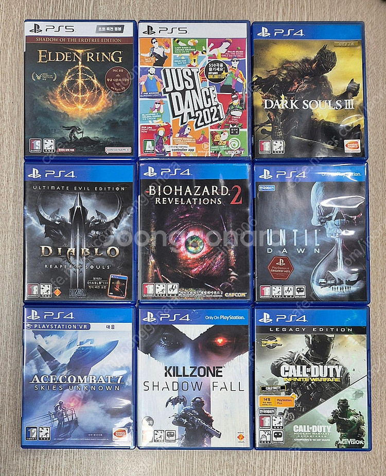 ps5 엘든링,저스트댄스2021 ps4 다크소울3 디아...--0
