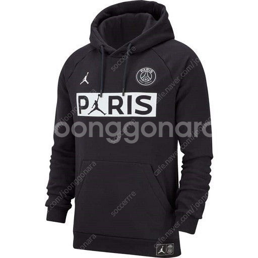 파리생제르망 PSG x 조던 콜라보 한정판 후드티 10...--2