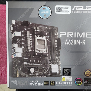 미개봉,새상품 ASUS PRIME H620M-K, AMD 라이젠 7500F, 삼성 DDR5 16G 5600