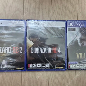 ps5 바하 re2 re4 빌리지 새상품 택포9.5 팝니다