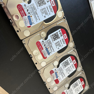 WD 6.0TB 하드 WD60EFRX / SATA 64MB Cache 총 4개 전체구매시 판매