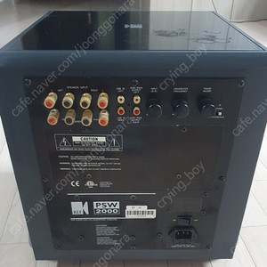 (인천 청라) KEF PSW2000 서브우퍼 (부품용) 2.5만원 팝니다