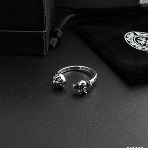 크롬하츠 남여공용 포티 헤리스티 크로스 버블검 링