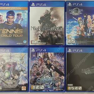 [PS4 중고] 테니스 월드 투어, 니어 오토마타, 소드 아트 온라인 할로우 리얼라이제이션, 소드 아트 온라인 천년의 황혼, 스타오션 디바인, 파이널 판타지7 리메이크 팝니다.