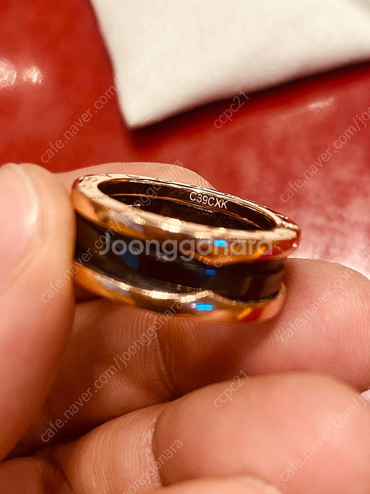 [56호] 불가리 비제로원 2밴드 링, 18K 로즈 골...--6