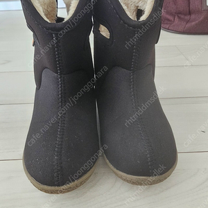 BOGS 아기 털부츠 블랙 160