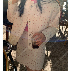 제주그꽃 rose flower quilting jacket 로즈 플라워 퀼팅 자켓