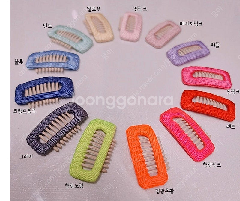 강아지 빗살핀 7발 9발 핸드메이드 세개 2400원--2