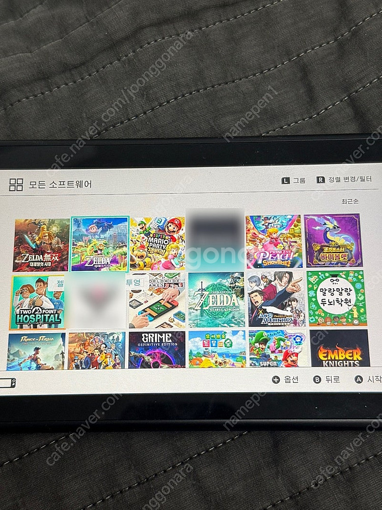 닌텐도 스위치 동숲에디션 팝니다 (배터리개선판)--1