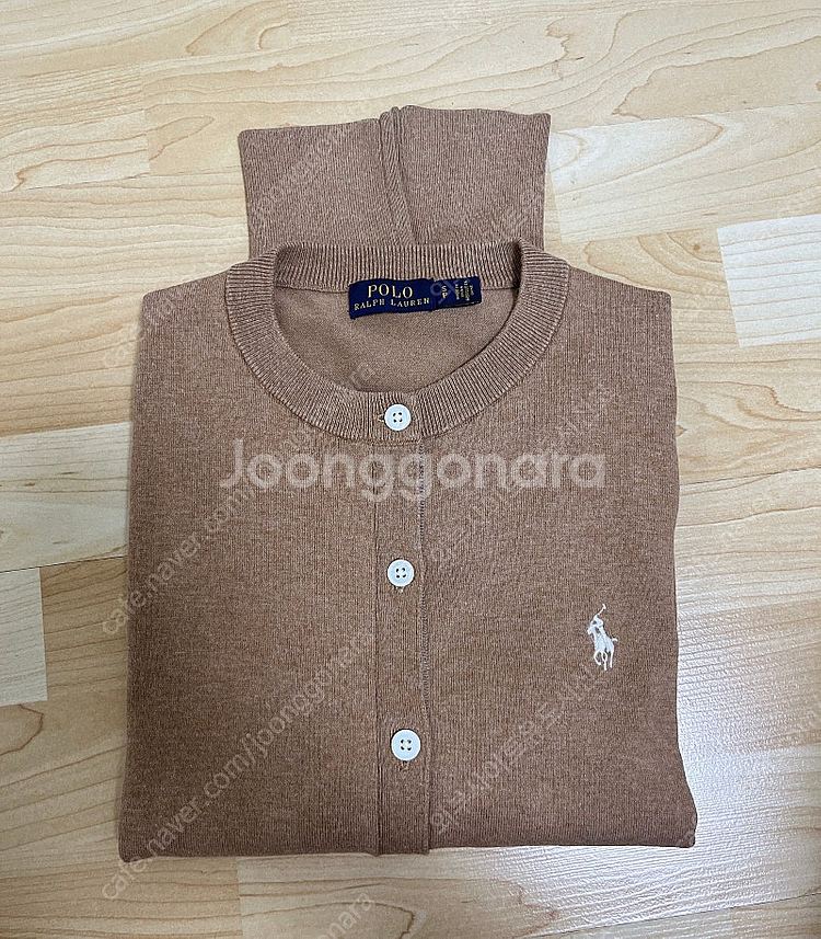 (브라운)폴로 랄프로렌 여성 코튼 블렌드 가디건 니트--9