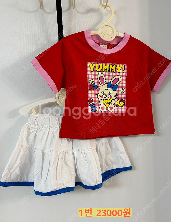 남대문 세라키즈 5호=100사이즈 새상품 팝니다 여아 상하복--2