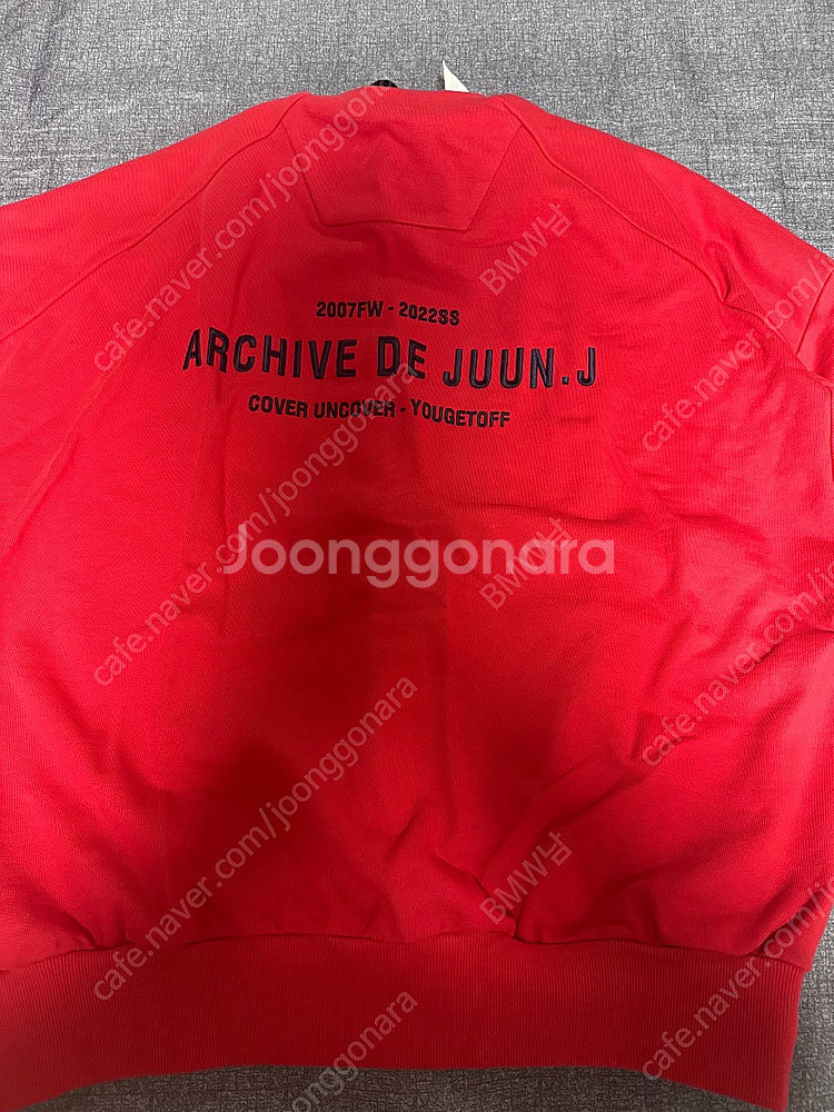 준지 도산 한정 아카이브 맨투맨 레드 S 판매--1