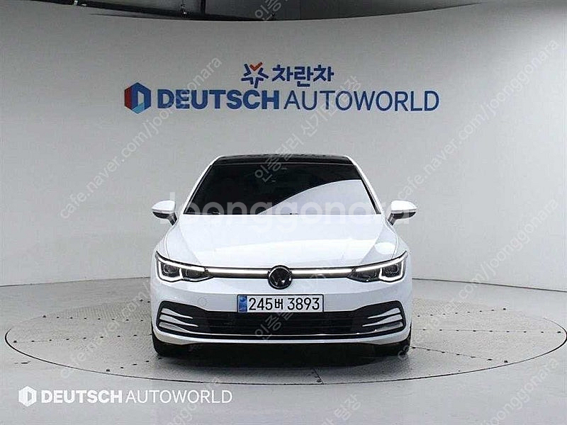 흰색 폭스바겐 골프 중고 8세대 2.0 TDI 프레스티...--8