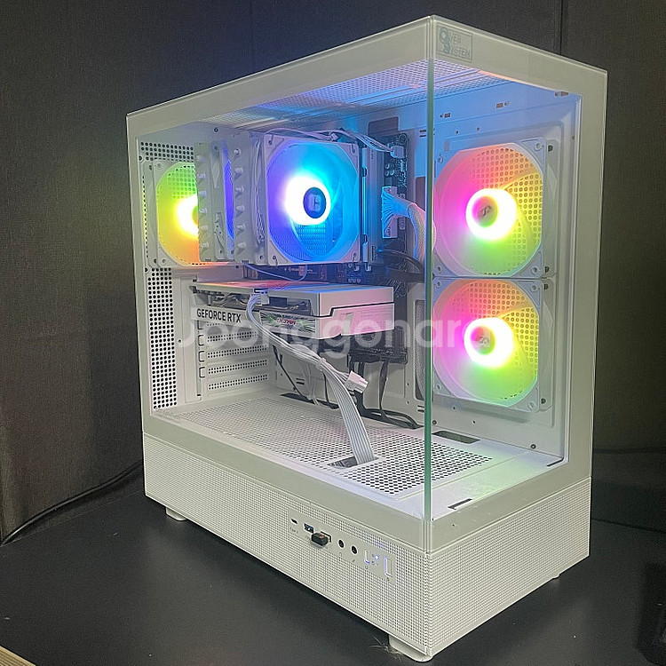 7500f 4060 화이트셋 컴퓨터--0