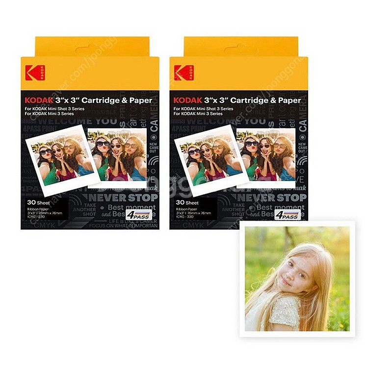 코닥 미니3 레트로 포토프린터 카트리지 130매--0