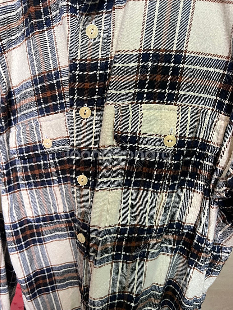 드레익스 Cream and Navy Check Brus...--4