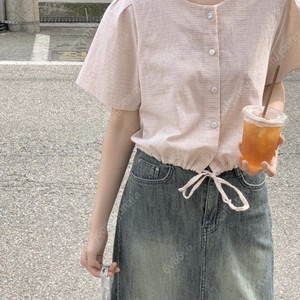 98도씨 크롭 블라우스 (단종) 이미지