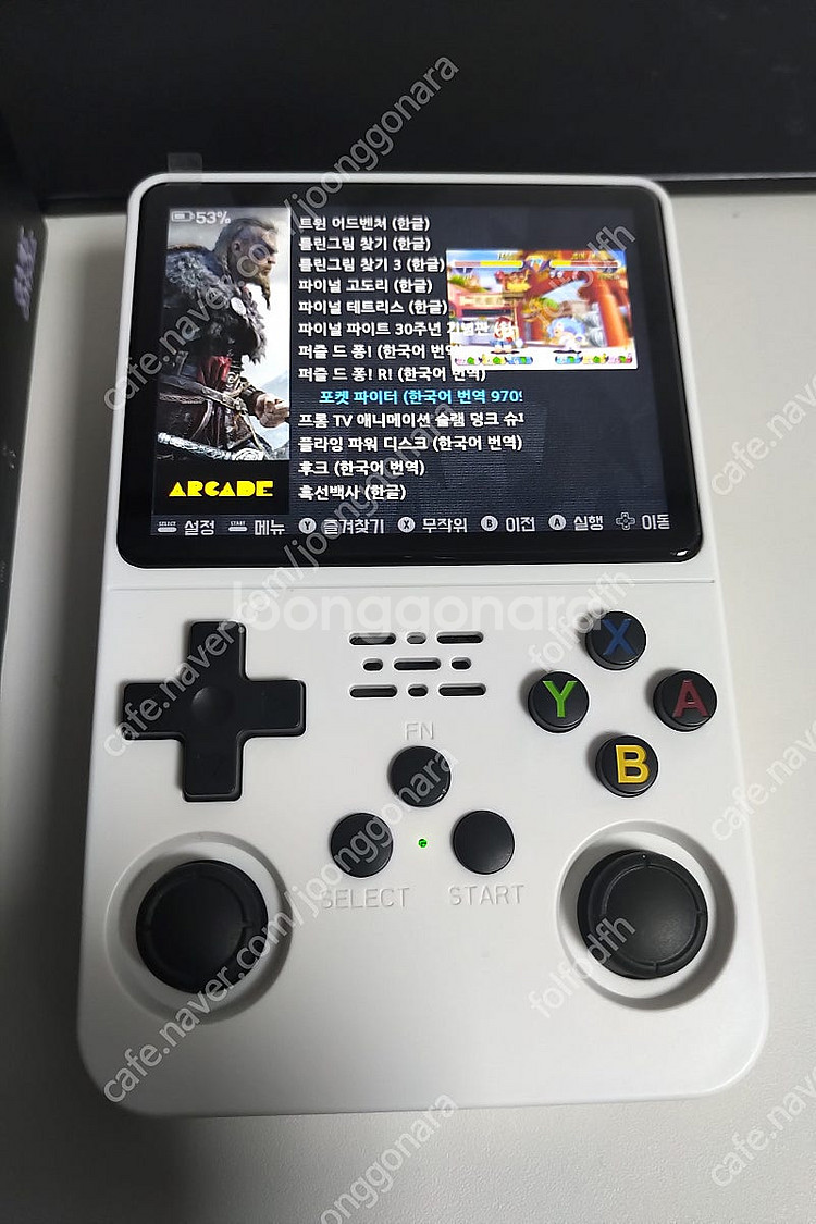 R36S 미사용 게임기 128g 한방팩 포함 판매합니다...--0