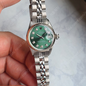[정품] 롤렉스 데이저스트 여성용 10p 다이아몬드 올리브그린 (Rolex Datejust 10 Points Diamond Olive Green Women's)