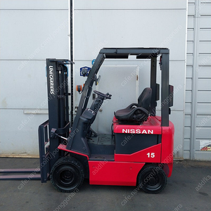 닛산 중고 전동지게차 1.5톤 2단 3000MM 최상품배터리 장착 BX15
