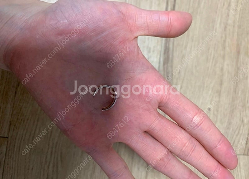배꼽피어싱 써지컬스틸 원터치 피어싱 바나나바벨 벨리피어...--2