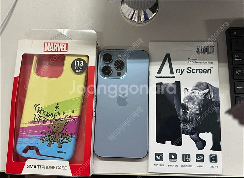 아이폰13프로 512GB 시에라블루(핸드폰케이스와 액정...--0