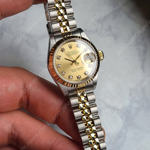 [정품] 롤렉스 여성용 데이저스트 샴페인골드 10P 다이아 18K 콤비 (Rolex Datejust Gold 10P Diamond Two-Tone Women's)