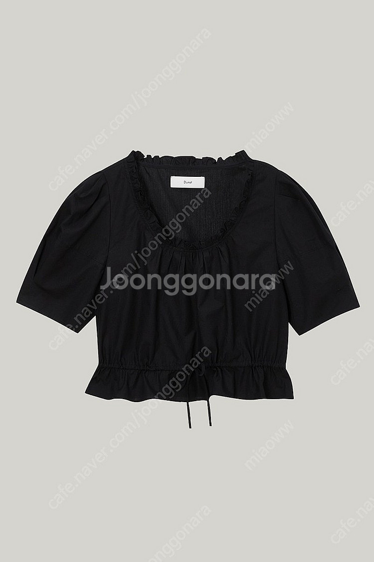 (새상품) 던스트 프릴 셔링 크롭 블라우스 FRILL ...--0
