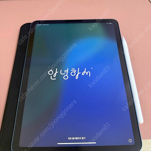 아이패드 에어5 64기가 블루 셀룰러+애펜2