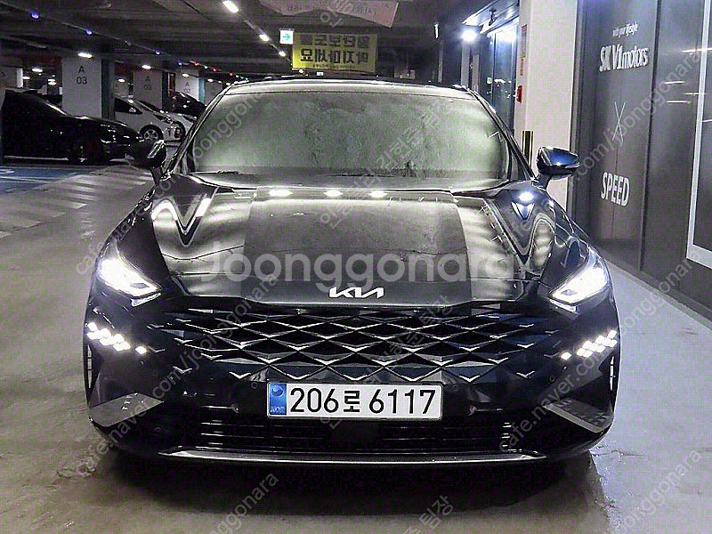 중고차 K8 하이브리드 중고차 파란색 2024년식 30...--2