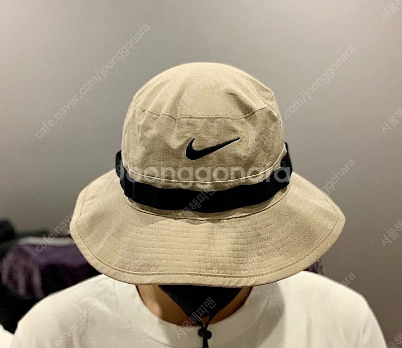 NIKE 나이키 초레어 버킷햇 베이지 루피 등산 하이킹 버킷햇 모자--0