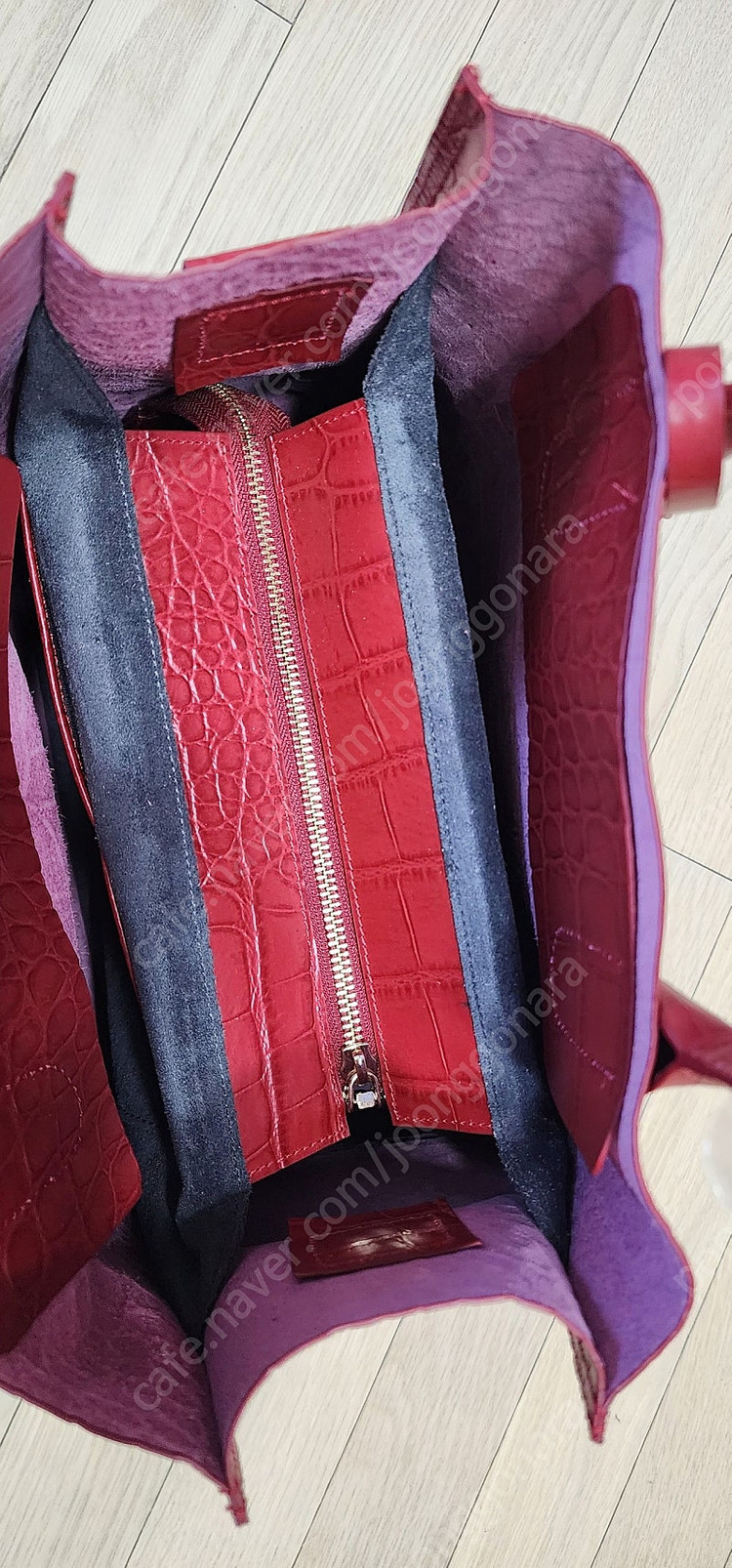 여성가방 악어패턴 소가죽가방--5