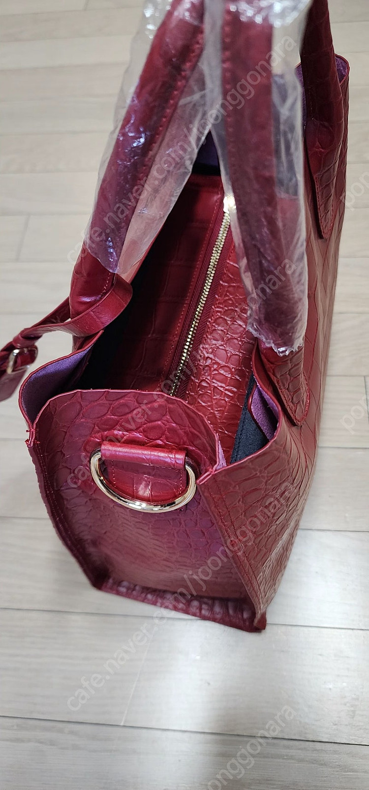 여성가방 악어패턴 소가죽가방--7