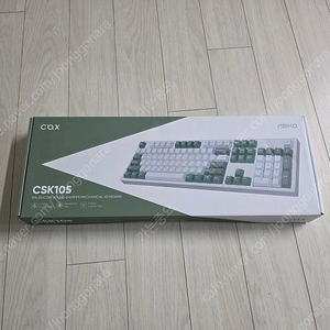 기계식 키보드 COX CSK105 그린, Pebble 페블 스위치 판매합니다