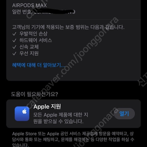 에어팟 맥스 스그색상 (애케O) S급 팝니다