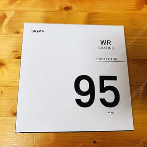 [판매중] 시그마 렌즈용 95mm WR 보호 필터 (반값택배비 포함)