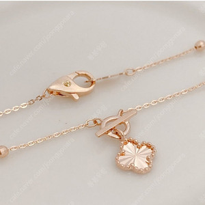 클로버 목걸이 18k