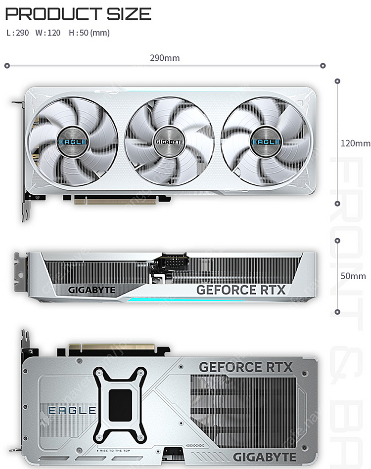 RTX 5070 3팬 이글 OC 화이트 미개봉--5