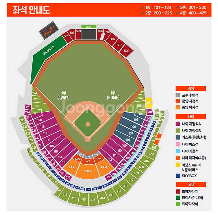 오늘 6/12 한화 두산 1루 응원단석 1매--0