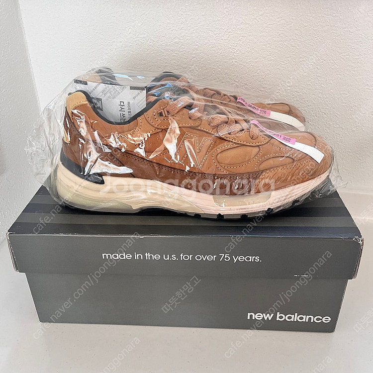 뉴발란스 992 브라운 위트 된장 M992LX New ...--1