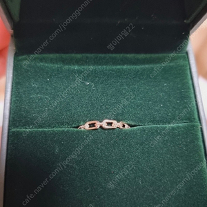 14k 사각체인반지판매합니다(보증서.케이스.쇼핑백)택배비포함)선물용가능️가격다운️