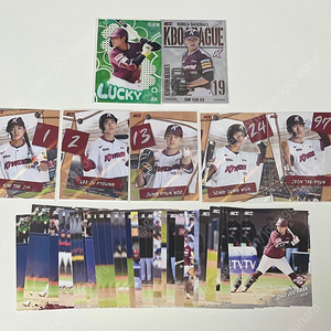 KBO 크보 카드 키움 히어로즈 롯데 자이언츠 구단 일괄 클로버 홀로 퍼즐 노멀